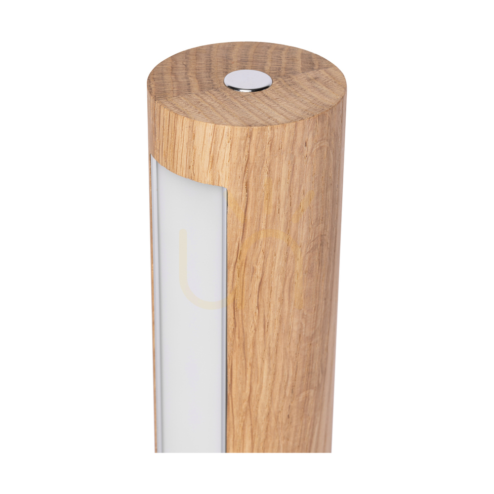 Obejrzyj Lampa Stołowa Conor Dąb olejowany/Nikiel mat 1xLED 9 W Ø20 cm Lampa Stołowa Conor Dąb olejowany/Nikiel mat 1xLED 9 W Ø20 cm