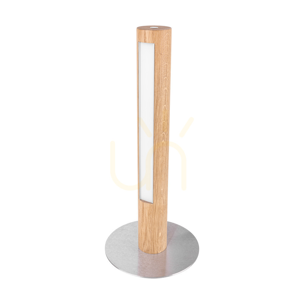 Sprawdź Lampa Stołowa Conor Dąb olejowany/Nikiel mat 1xLED 9 W Ø20 cm Lampa Stołowa Conor Dąb olejowany/Nikiel mat 1xLED 9 W Ø20 cm