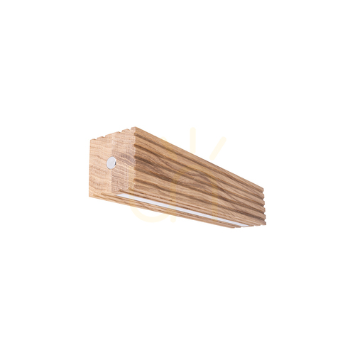 Sprawdź Kinkiet Riflet Dąb olejowany/Aluminium 2xLED 13.9 W 38 cm