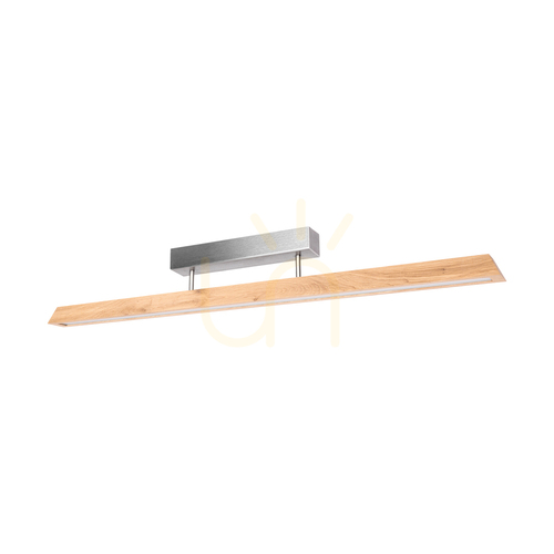 Sprawdź Lampa Sufitowa Derott Dąb olejowany/Nikiel mat 3xLED 42 W 115 cm