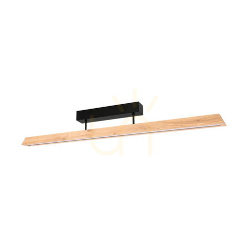 Sprawdź Lampa Sufitowa Derott Dąb olejowany/Czarny 3xLED 42 W 115 cm
