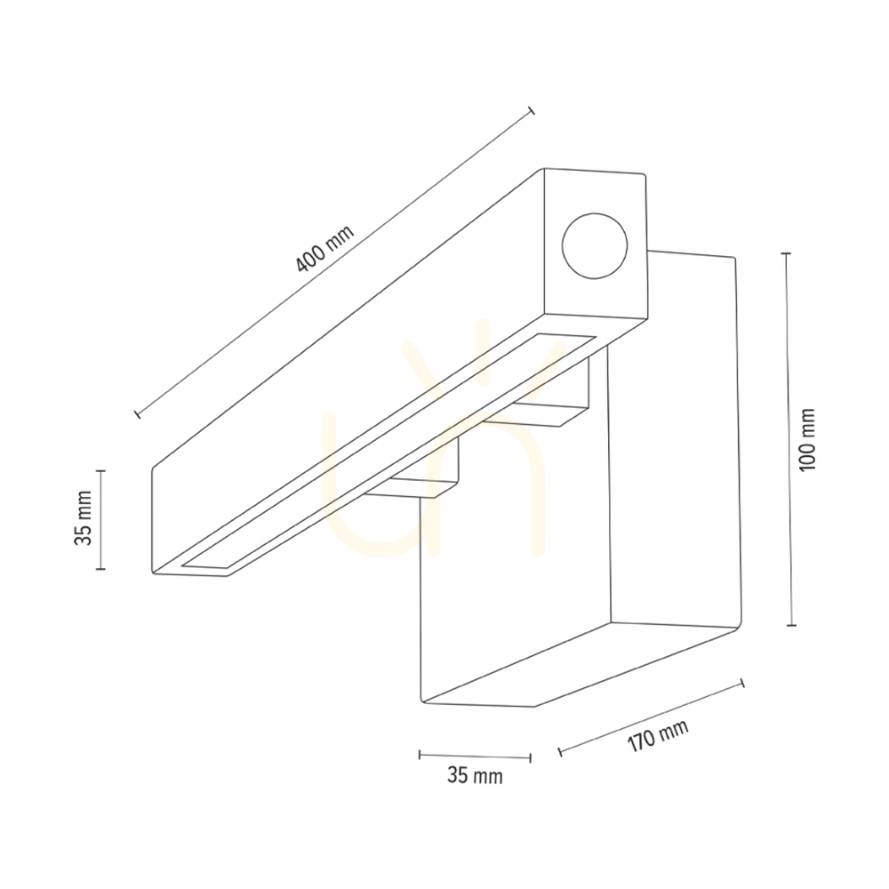 Pokaż Kinkiet Smal CCT Dąb olejowany 1xLED 5.4 W 40 cm Kinkiet Smal CCT Dąb olejowany 1xLED 5.4 W 40 cm