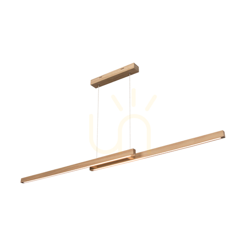Sprawdź Lampa Wisząca Smal CCT Dąb olejowany 2xLED 34.3 W 150 cm