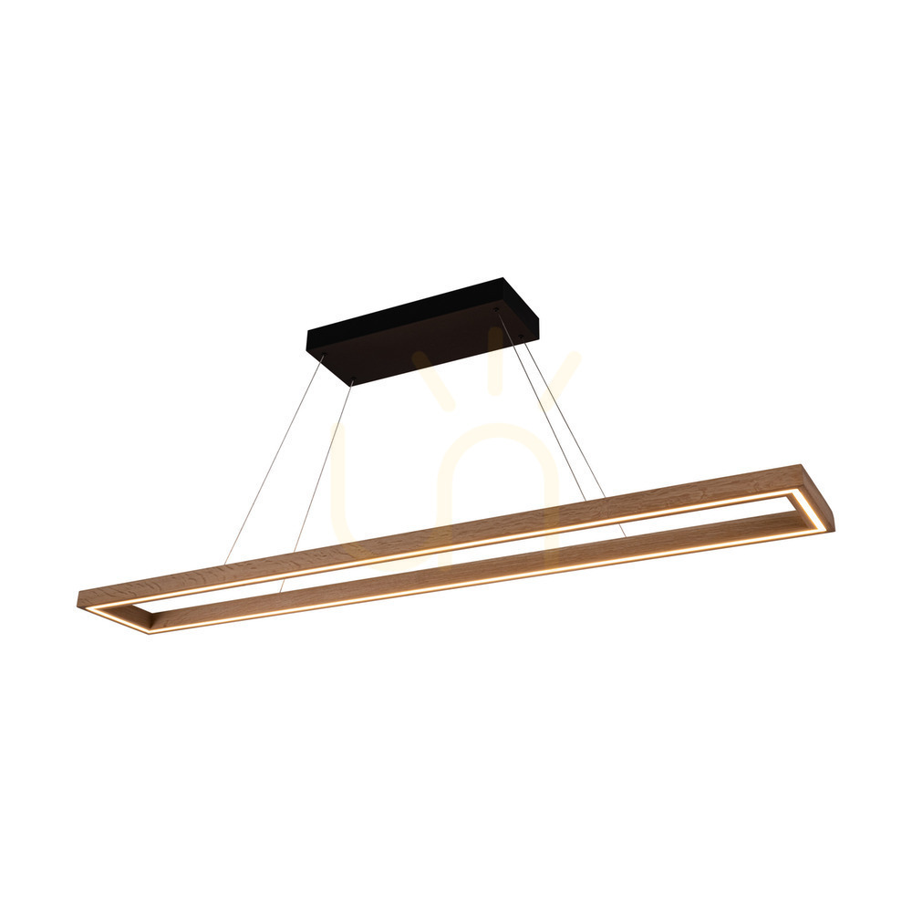 Zobacz Lampa Wisząca Legno Dąb olejowany/Czarny 3xLED 80 W Up&Down 164.5 cm Lampa Wisząca Legno Dąb olejowany/Czarny 3xLED 80 W Up&Down 164.5 cm