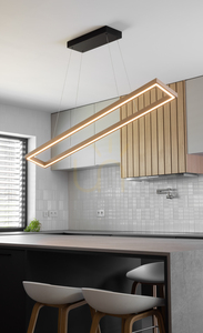 Lampa Wisząca Legno Dąb olejowany/Czarny 3xLED 80 W Up&Down 164.5 cm 4 Lampa Wisząca Legno Dąb olejowany/Czarny 3xLED 80 W Up&Down 164.5 cm small 4