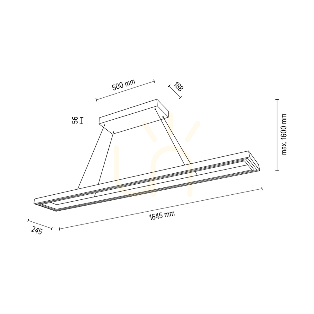 Sprawdź Lampa Wisząca Legno Dąb olejowany/Czarny 3xLED 80 W Up&Down 164.5 cm Lampa Wisząca Legno Dąb olejowany/Czarny 3xLED 80 W Up&Down 164.5 cm