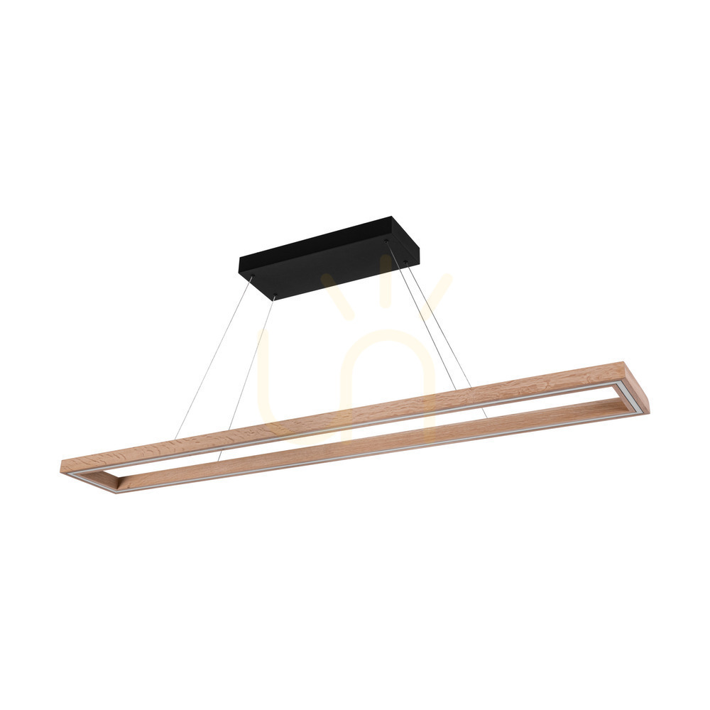 Sprawdź Lampa Wisząca Legno Dąb olejowany/Czarny 3xLED 80 W Up&Down 164.5 cm Lampa Wisząca Legno Dąb olejowany/Czarny 3xLED 80 W Up&Down 164.5 cm