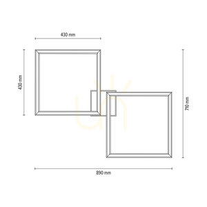 Lampa Sufitowa / Kinkiet Ramme Dąb olejowany 2xLED 48 W 89 cm 4 Lampa Sufitowa / Kinkiet Ramme Dąb olejowany 2xLED 48 W 89 cm small 4