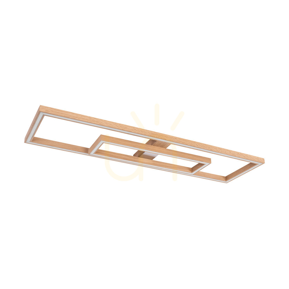 Obejrzyj Lampa Sufitowa / Kinkiet Ramme Dąb olejowany/Nikiel mat 2xLED 67.5 W 123.7 cm Lampa Sufitowa / Kinkiet Ramme Dąb olejowany/Nikiel mat 2xLED 67.5 W 123.7 cm