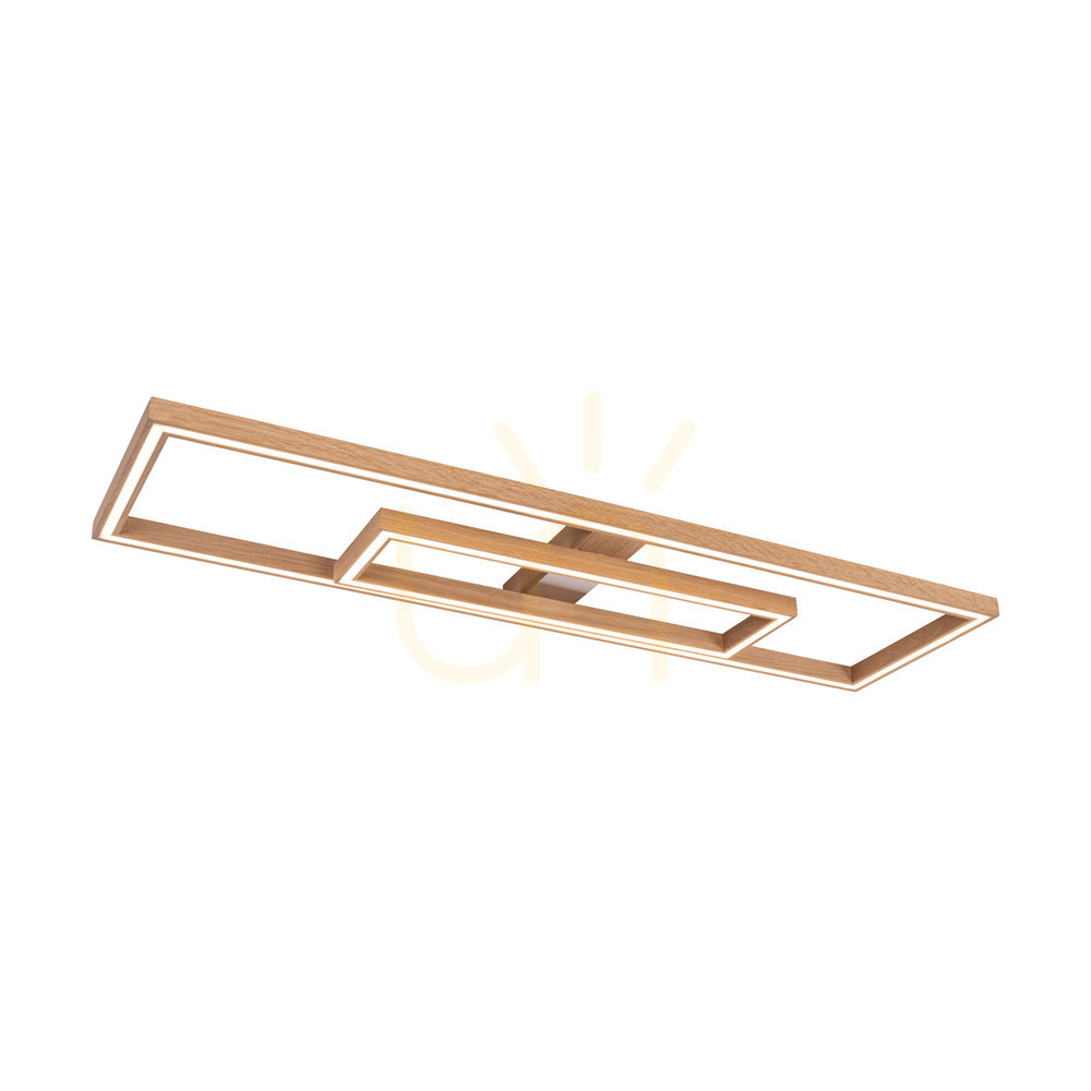 Wyświetl Lampa Sufitowa / Kinkiet Ramme Dąb olejowany/Nikiel mat 2xLED 67.5 W 123.7 cm Lampa Sufitowa / Kinkiet Ramme Dąb olejowany/Nikiel mat 2xLED 67.5 W 123.7 cm