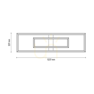 Lampa Sufitowa / Kinkiet Ramme Dąb olejowany/Nikiel mat 2xLED 67.5 W 123.7 cm 4 Lampa Sufitowa / Kinkiet Ramme Dąb olejowany/Nikiel mat 2xLED 67.5 W 123.7 cm small 4