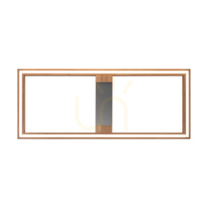 Lampa Sufitowa / Kinkiet Ramme Dąb olejowany/Nikiel mat 1xLED 33 W 83.7 cm small 1