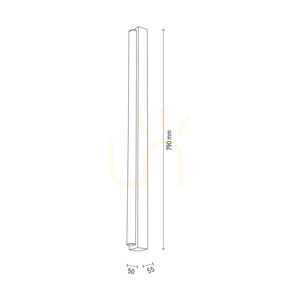 Wyświetl Kinkiet Aqua Luce Dąb olejowany 1xLED 12 W 79 cm Kinkiet Aqua Luce Dąb olejowany 1xLED 12 W 79 cm