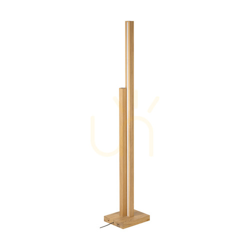 Sprawdź Lampa Podłogowa Soho Dąb olejowany 2xLED 37.5 W 28 cm
