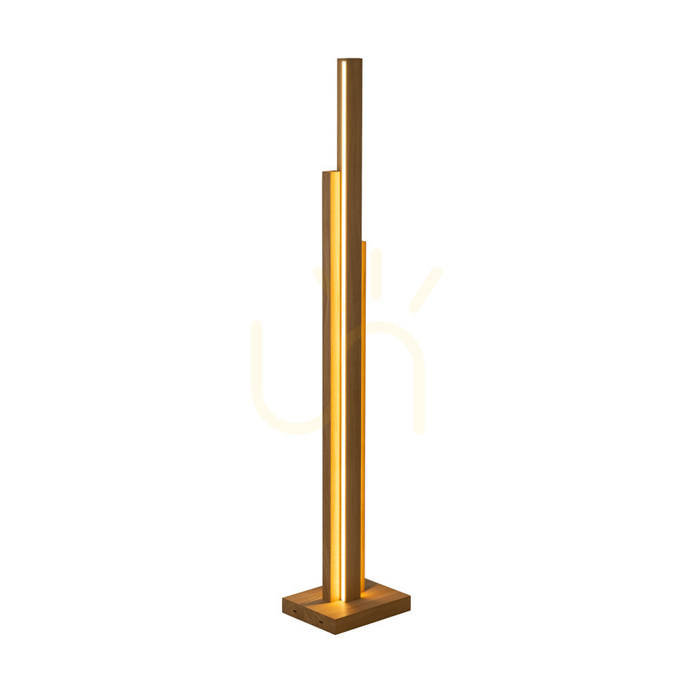 Zobacz Lampa Podłogowa Soho Dąb olejowany 3xLED 60 W 28 cm Lampa Podłogowa Soho Dąb olejowany 3xLED 60 W 28 cm