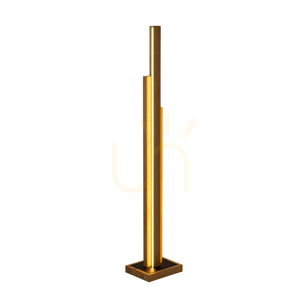 Zobacz Lampa Podłogowa Soho Dąb olejowany/Czarny 3xLED 60 W 28 cm Lampa Podłogowa Soho Dąb olejowany/Czarny 3xLED 60 W 28 cm