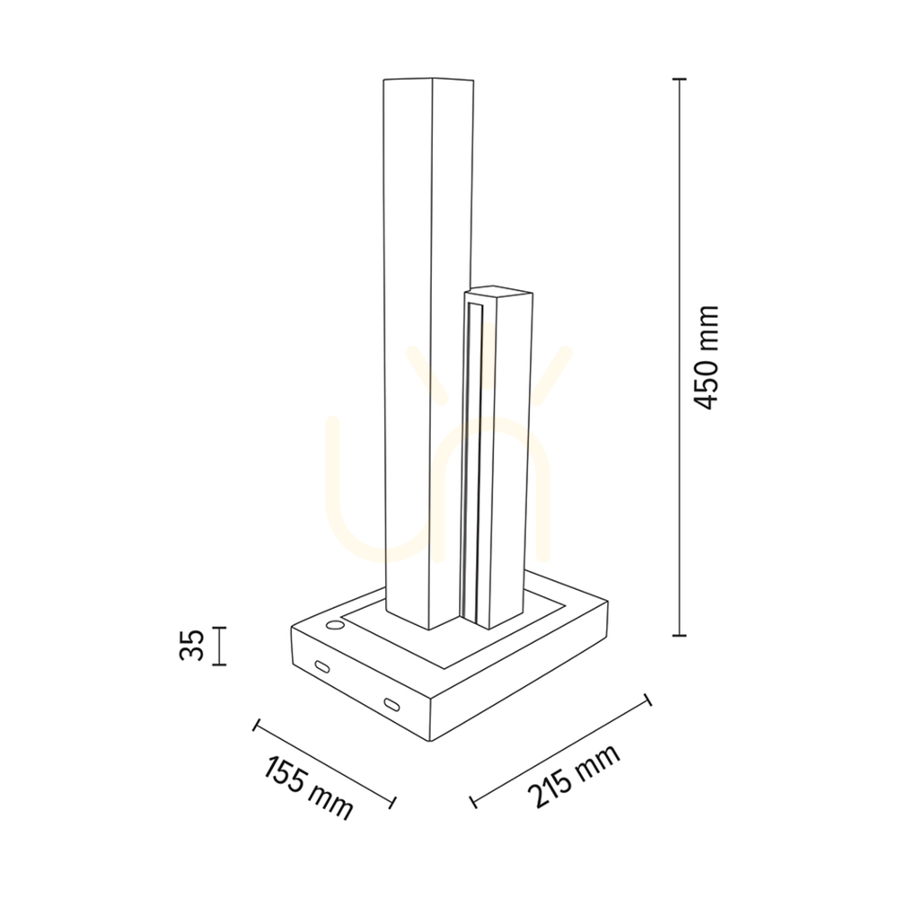 Pokaż Lampa Stołowa Soho Dąb olejowany/Czarny 2xLED 10 W 21.5 cm Lampa Stołowa Soho Dąb olejowany/Czarny 2xLED 10 W 21.5 cm