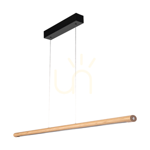 Lampa Wisząca Razmus Dąb olejowany/Czarny 1xLED 34 W Up&Down 118 cm small 0
