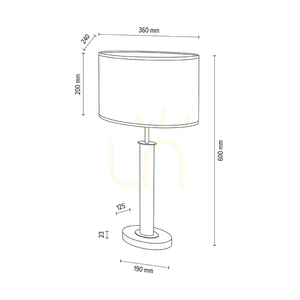 Lampa Stołowa Mercedes Dąb olejowany/Czarny Abażur Brązowo-Czarno-Złoty 1xE27 36 cm 5 Lampa Stołowa Mercedes Dąb olejowany/Czarny Abażur Brązowo-Czarno-Złoty 1xE27 36 cm small 5
