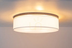 Lampa Sufitowa Mercedes Dąb olejowany Abażur Biały 4xE27 Ø58 cm small 3