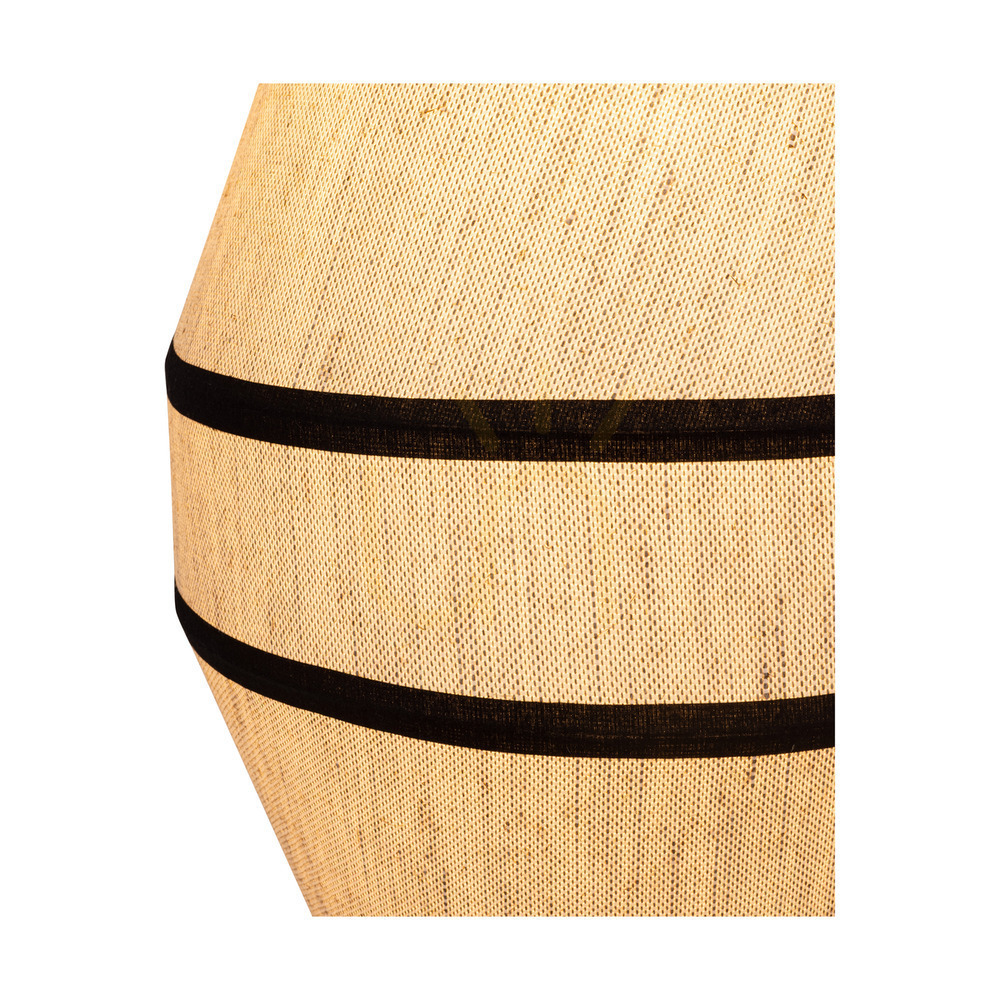 Obejrzyj Lampa Podłogowa Amigo Czarny/Dąb olejowany Abażur Beżowy 1xE27 Ø30 cm Lampa Podłogowa Amigo Czarny/Dąb olejowany Abażur Beżowy 1xE27 Ø30 cm