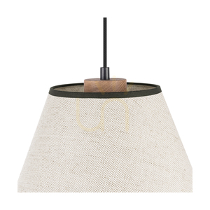 Lampa Wisząca Amigo Dąb olejowany Abażur Beżowy 1xE27 Ø30 cm 2 Lampa Wisząca Amigo Dąb olejowany Abażur Beżowy 1xE27 Ø30 cm small 2