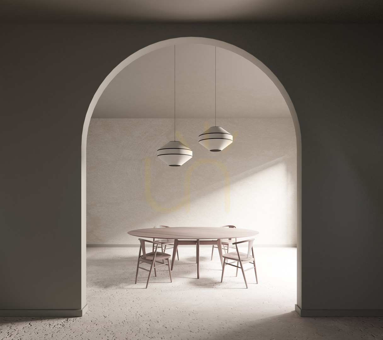 Pokaż Lampa Wisząca Amigo Dąb olejowany Abażur Beżowy 1xE27 Ø75 cm Lampa Wisząca Amigo Dąb olejowany Abażur Beżowy 1xE27 Ø75 cm
