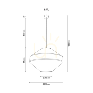 Lampa Wisząca Amigo Dąb olejowany Abażur Beżowy 1xE27 Ø75 cm 5 Lampa Wisząca Amigo Dąb olejowany Abażur Beżowy 1xE27 Ø75 cm small 5