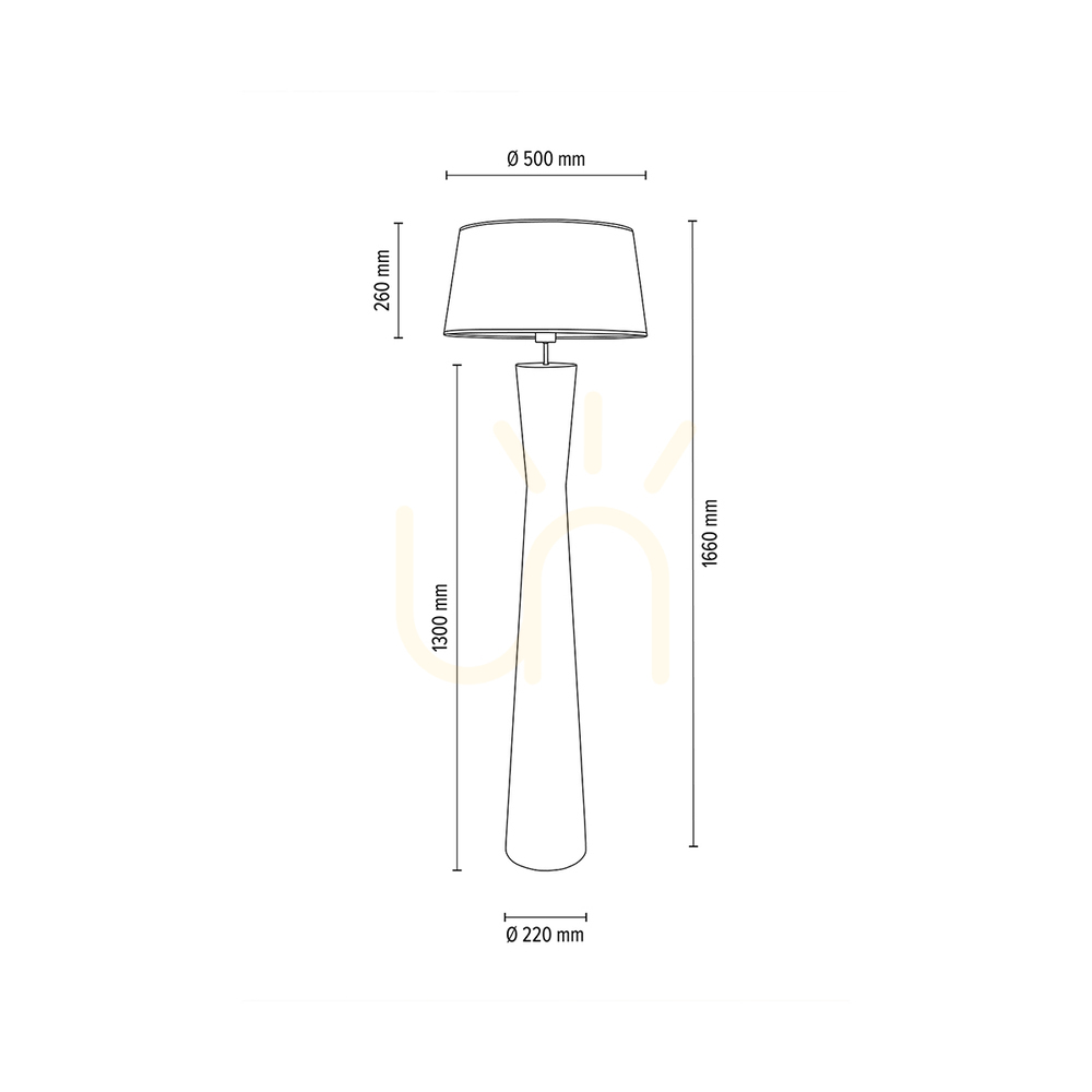 Obejrzyj Lampa Podłogowa Azalea Dąb olejowany/Nikiel mat Abażur Biały 1xE27 Ø50 cm Lampa Podłogowa Azalea Dąb olejowany/Nikiel mat Abażur Biały 1xE27 Ø50 cm