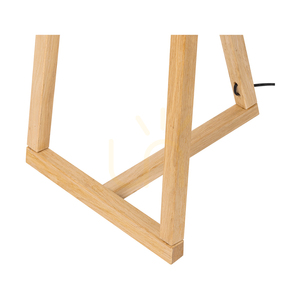 Lampa Podłogowa Clessidra Dąb olejowany/Nikiel mat Abażur Biały 1xE27 Ø58 cm small 3