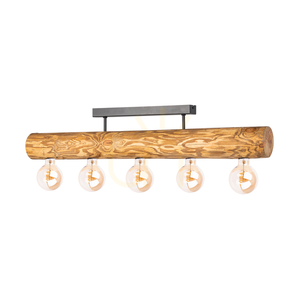 Sprawdź Lampa Sufitowa Core Brązowy/Czarny 5xE27 90 cm Lampa Sufitowa Core Brązowy/Czarny 5xE27 90 cm