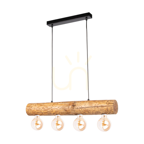 Sprawdź Lampa Wisząca Core Brązowy/Czarny 4xE27 70 cm