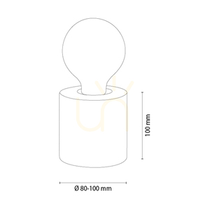 Lampa Stołowa Core Brązowy 1xE27 Ø8-12 cm 2 Lampa Stołowa Core Brązowy 1xE27 Ø8-12 cm small 2