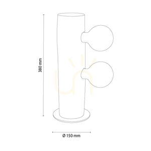 Lampa Stołowa Core Orzech/Czarny 2xE27 Ø15 cm 1 Lampa Stołowa Core Orzech/Czarny 2xE27 Ø15 cm small 1