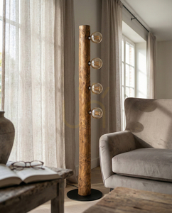 Lampa Podłogowa Core Brązowy/Czarny 4xE27 Ø30 cm 1 Lampa Podłogowa Core Brązowy/Czarny 4xE27 Ø30 cm small 1