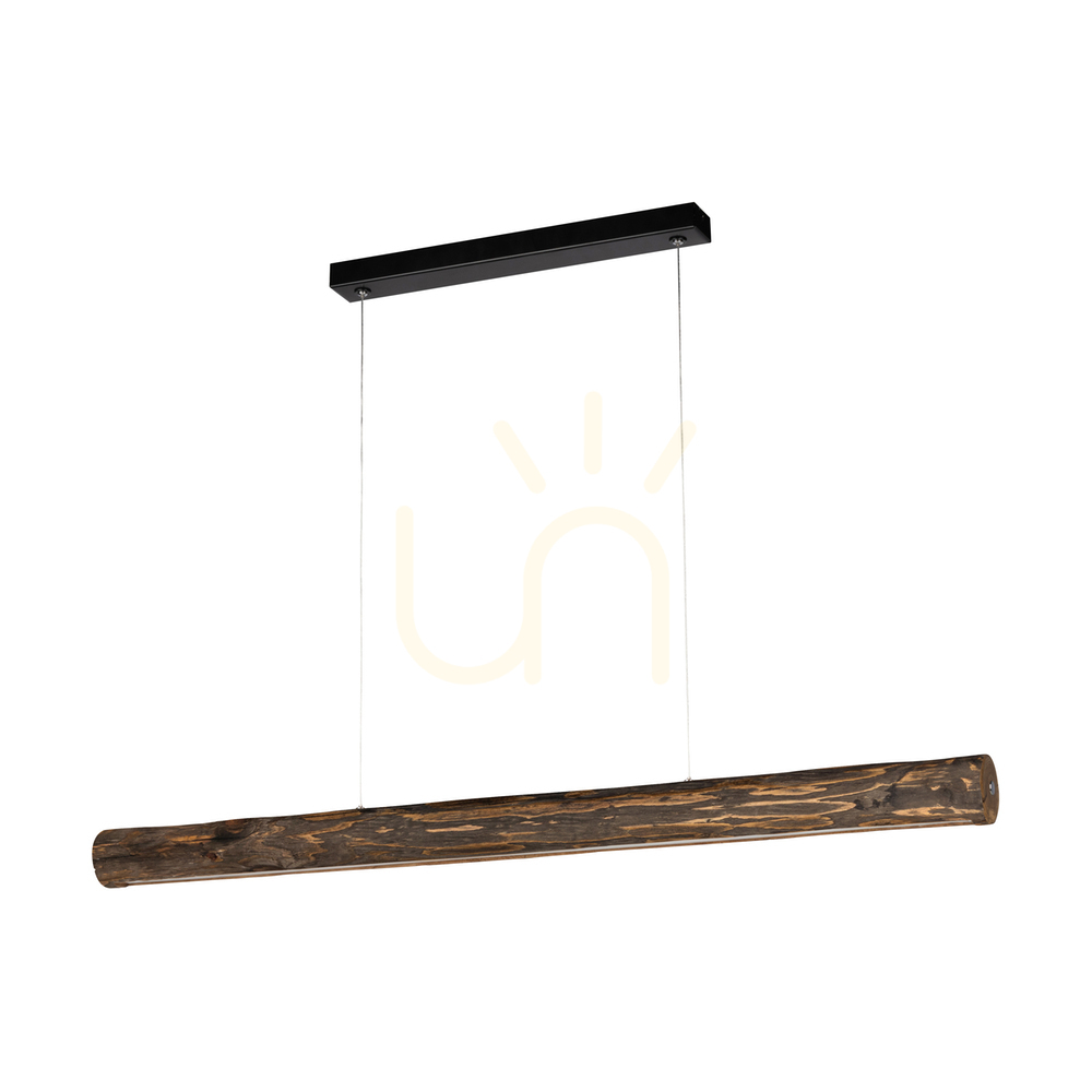Sprawdź Lampa Wisząca Vudovi Orzech/Czarny 1xLED 45 W 115 cm Lampa Wisząca Vudovi Orzech/Czarny 1xLED 45 W 115 cm