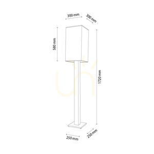 Lampa Podłogowa Nomma Dąb/Czarny Abażur Biały 1xE27 30 cm small 2