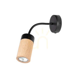 Kinkiet Artemis Dąb olejowany/Czarny 1xGU10 6 W 30 cm small 0