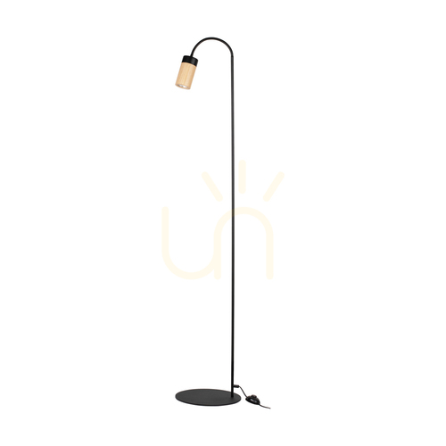 Sprawdź Lampa Podłogowa Artemis Dąb olejowany/Czarny 1xGU10 6 W 35 cm
