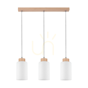 Lampa Wisząca Selva Dąb olejowany 3xE27 52 cm small 0