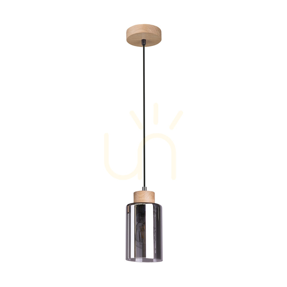 Sprawdź Lampa Wisząca Selva Dąb olejowany 1xE27 Ø10 cm Lampa Wisząca Selva Dąb olejowany 1xE27 Ø10 cm