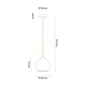 Lampa Wisząca Fiorda Dąb olejowany 1xE27 Ø20 cm 2 Lampa Wisząca Fiorda Dąb olejowany 1xE27 Ø20 cm small 2