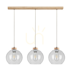 Lampa Wisząca Fiorda Dąb olejowany 3xE27 100 cm 0 Lampa Wisząca Fiorda Dąb olejowany 3xE27 100 cm small 0