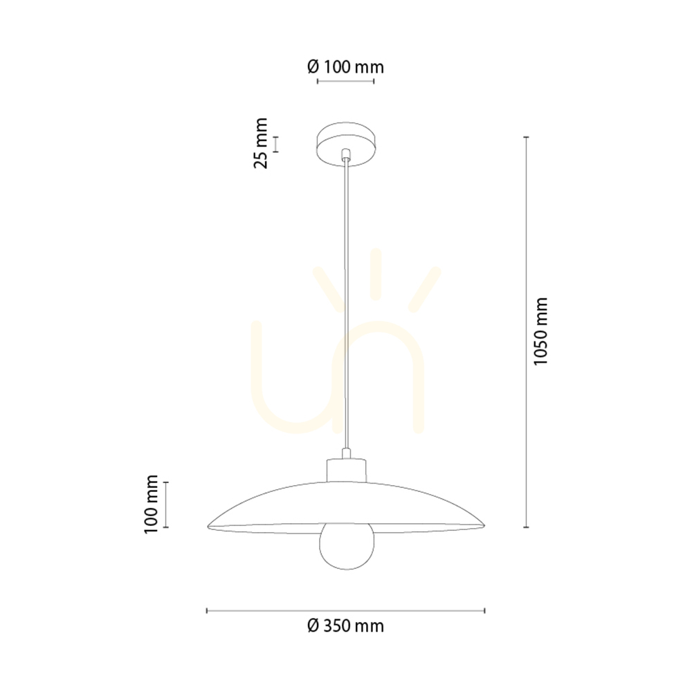Zobacz Lampa Wisząca Vox Dąb olejowany 1xE27 Ø35 cm Lampa Wisząca Vox Dąb olejowany 1xE27 Ø35 cm