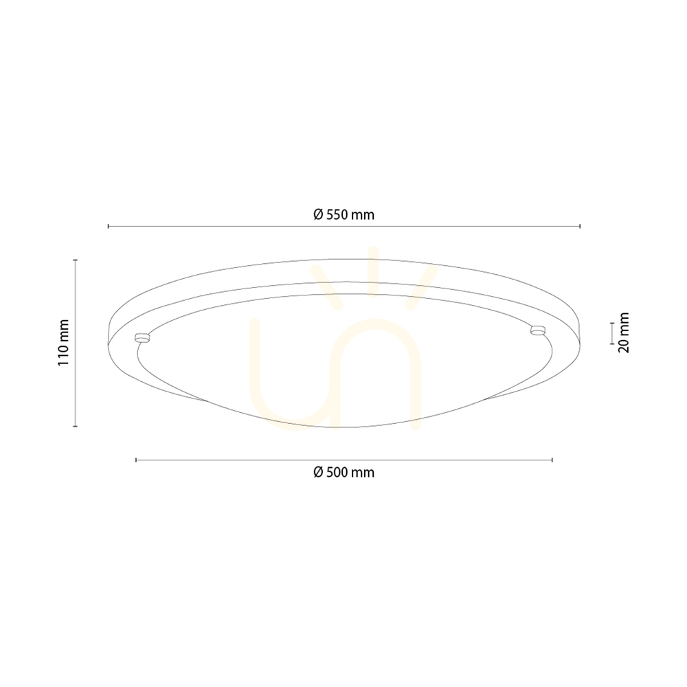 Zobacz Lampa Sufitowa Vox Dąb olejowany 4xE27 Ø55 cm Lampa Sufitowa Vox Dąb olejowany 4xE27 Ø55 cm