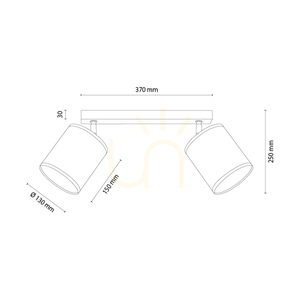 Lampa Sufitowa Dreva Dąb olejowany Abażur Beżowy 2xE27 52 cm 1 Lampa Sufitowa Dreva Dąb olejowany Abażur Beżowy 2xE27 52 cm small 1