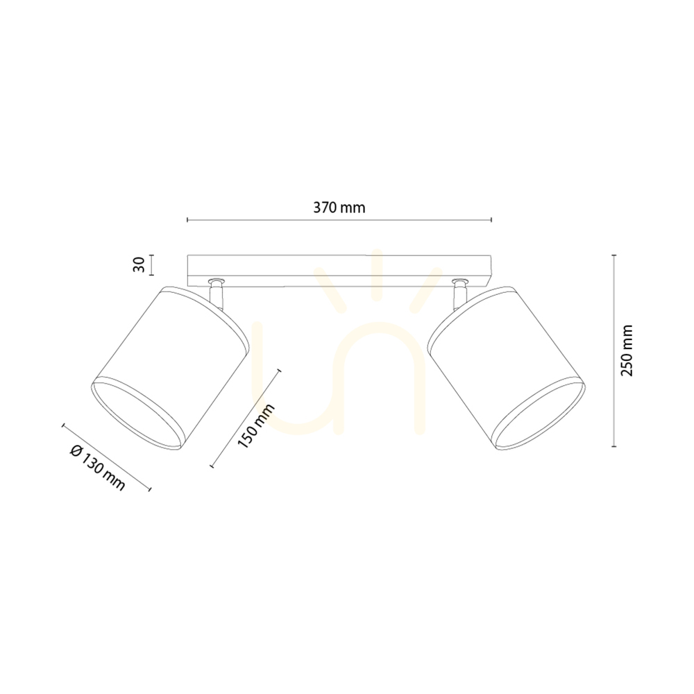 Zobacz Lampa Sufitowa Dreva Dąb olejowany Abażur Beżowy 2xE27 52 cm Lampa Sufitowa Dreva Dąb olejowany Abażur Beżowy 2xE27 52 cm