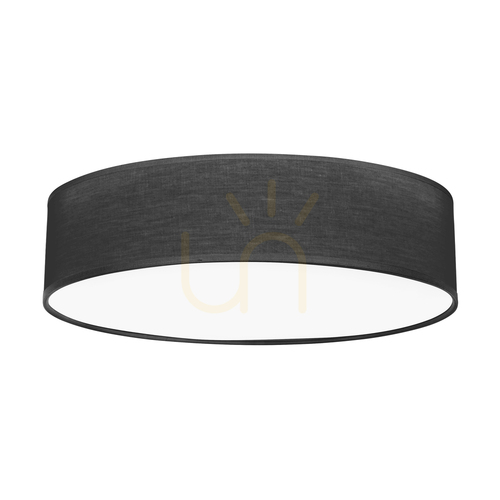 Sprawdź Lampa Sufitowa Ignis Biały Abażur Czarny 4xE27 Ø58 cm
