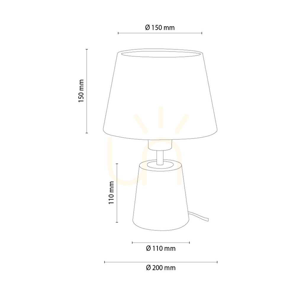 Zobacz Lampa Stołowa Arden Dąb olejowany/Czarny Abażur Biały 1xE27 Ø20 cm Lampa Stołowa Arden Dąb olejowany/Czarny Abażur Biały 1xE27 Ø20 cm