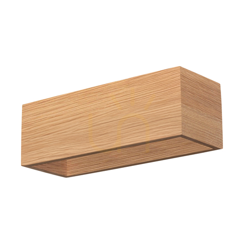 Sprawdź Kinkiet Block Dąb olejowany/Czarny 2xG9 33 cm